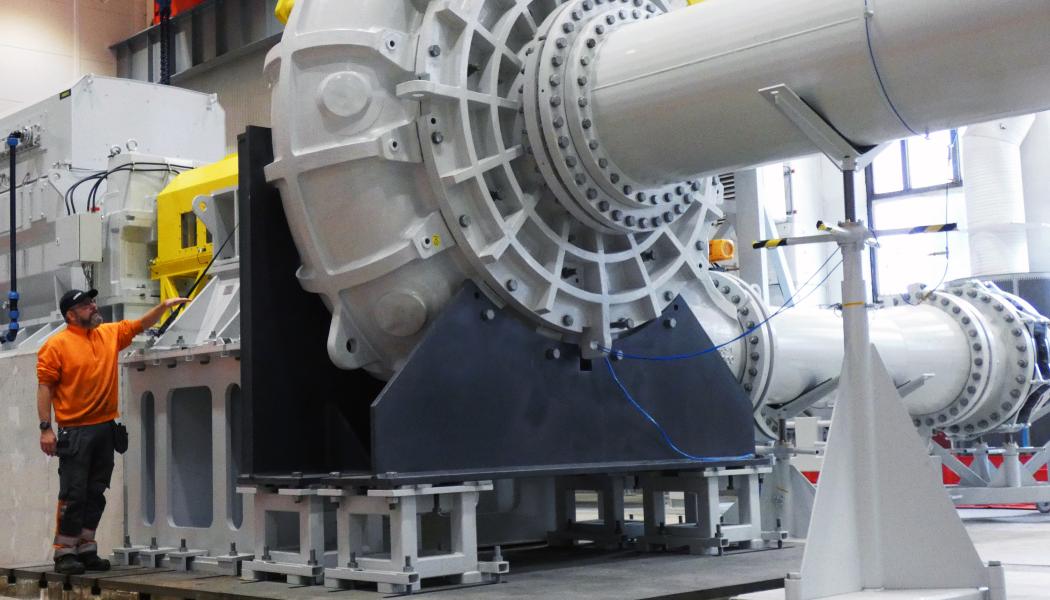 Компания Metso ввела в эксплуатацию очень большую испытательную установку для шламовых насосов