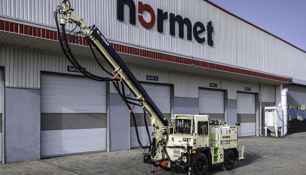 Normet представляет новый самоходный бетонораспылитель