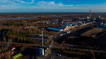 Вид на Norilsk Nickel Harjavalta с высоты птичьего полёта