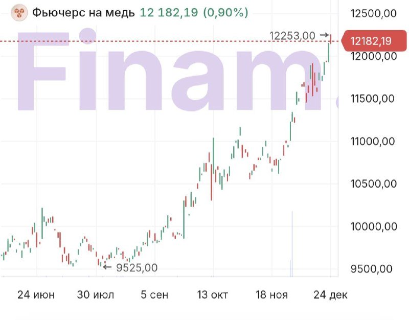Металлы завершают год на исторических максимумах