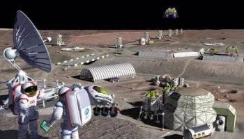 Построение лунной базы может быть проще, если бы астронавты могли собрать местные материалы для строительства и поддержания жизни в целом. 