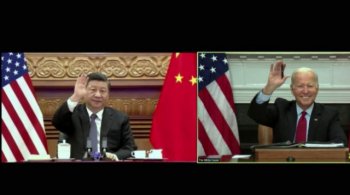 Президент США Джо Байден виртуально встречается с президентом Китая Си Цзиньпином