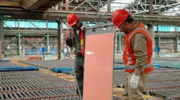 на руднике Чукикамата в Чили.